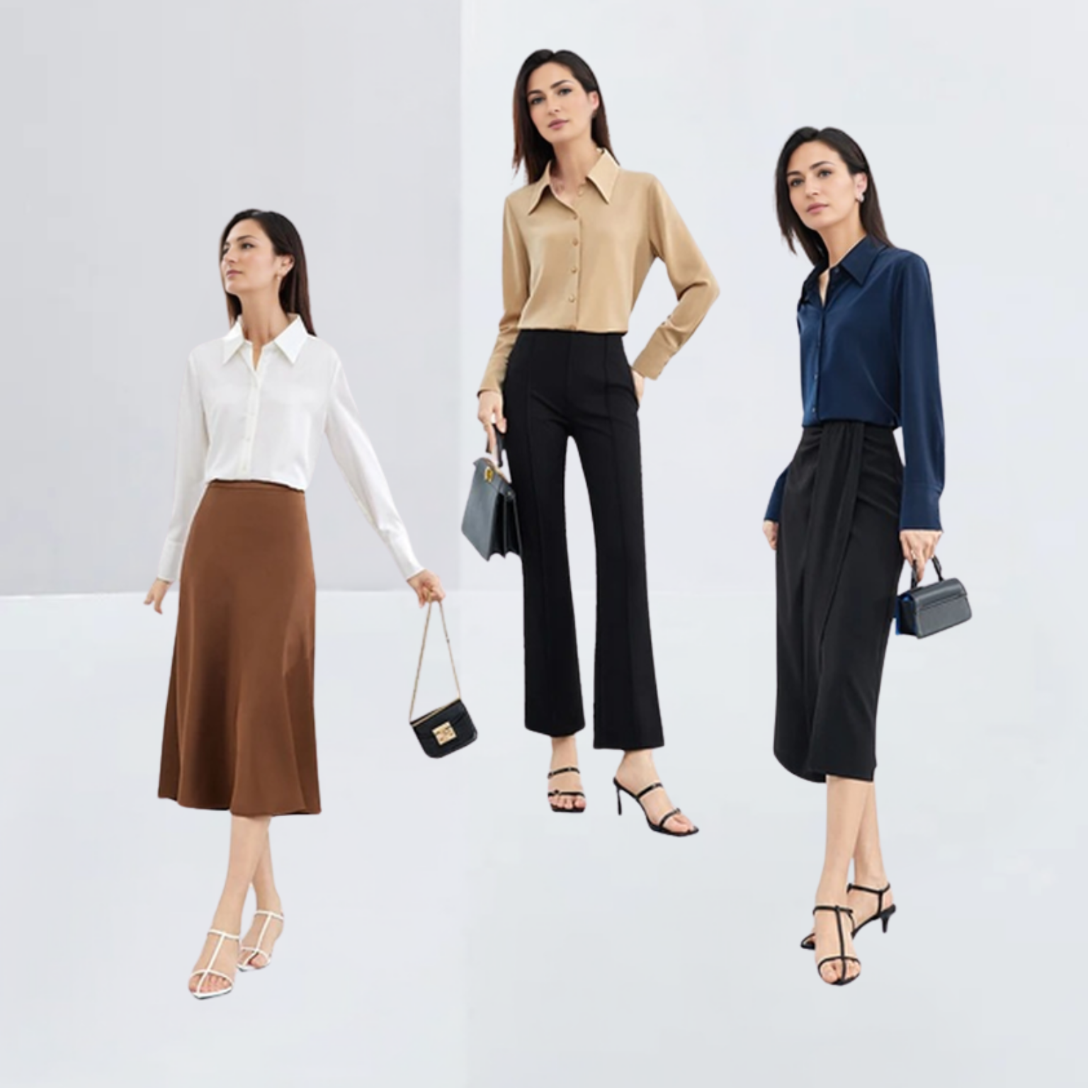 Camisa Social Amélie – Elegância Minimalista em Movimento