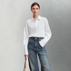 Camisa Capucine – Camisa social feminina com punho de alfaiataria