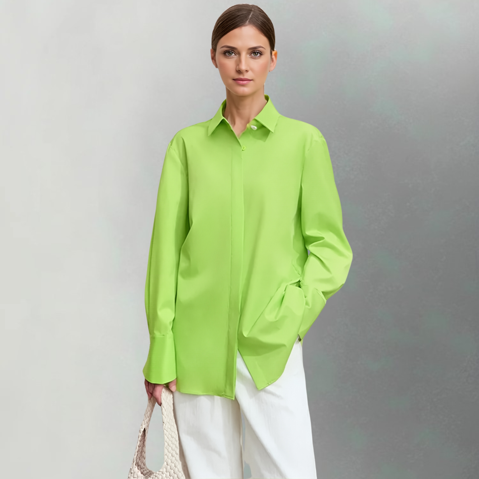 Camisa Capucine – Camisa social feminina com punho de alfaiataria