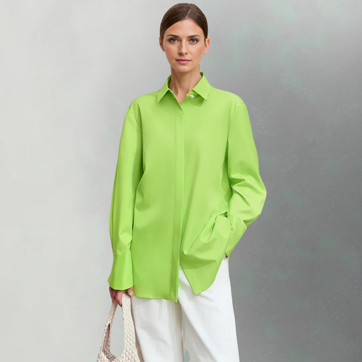 Camisa Capucine – Camisa social feminina com punho de alfaiataria