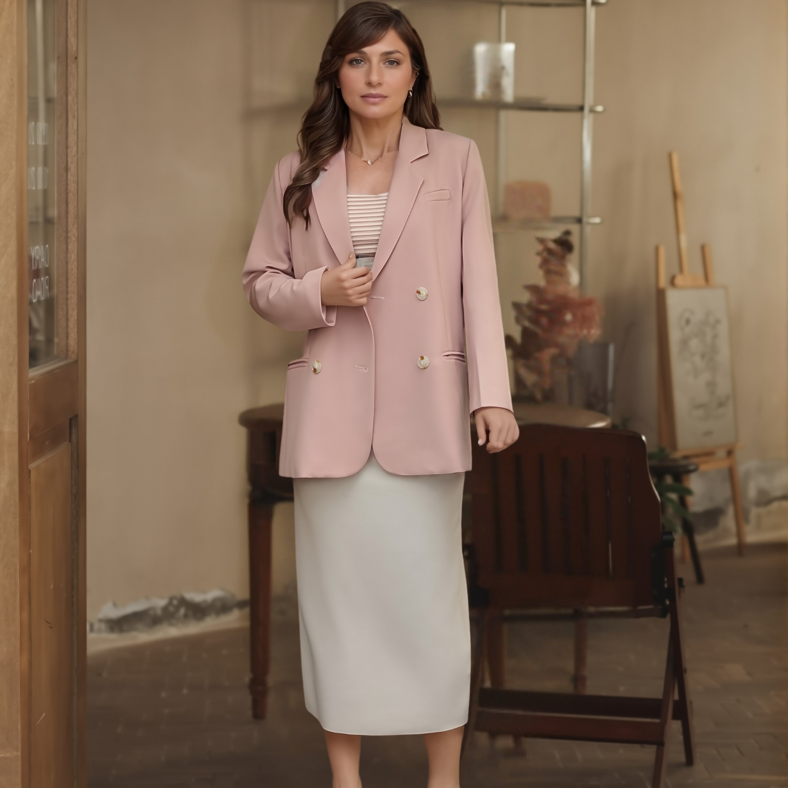 Blazer Cavendish - Blazer Feminino Alfaiataria Plus Size Elegante