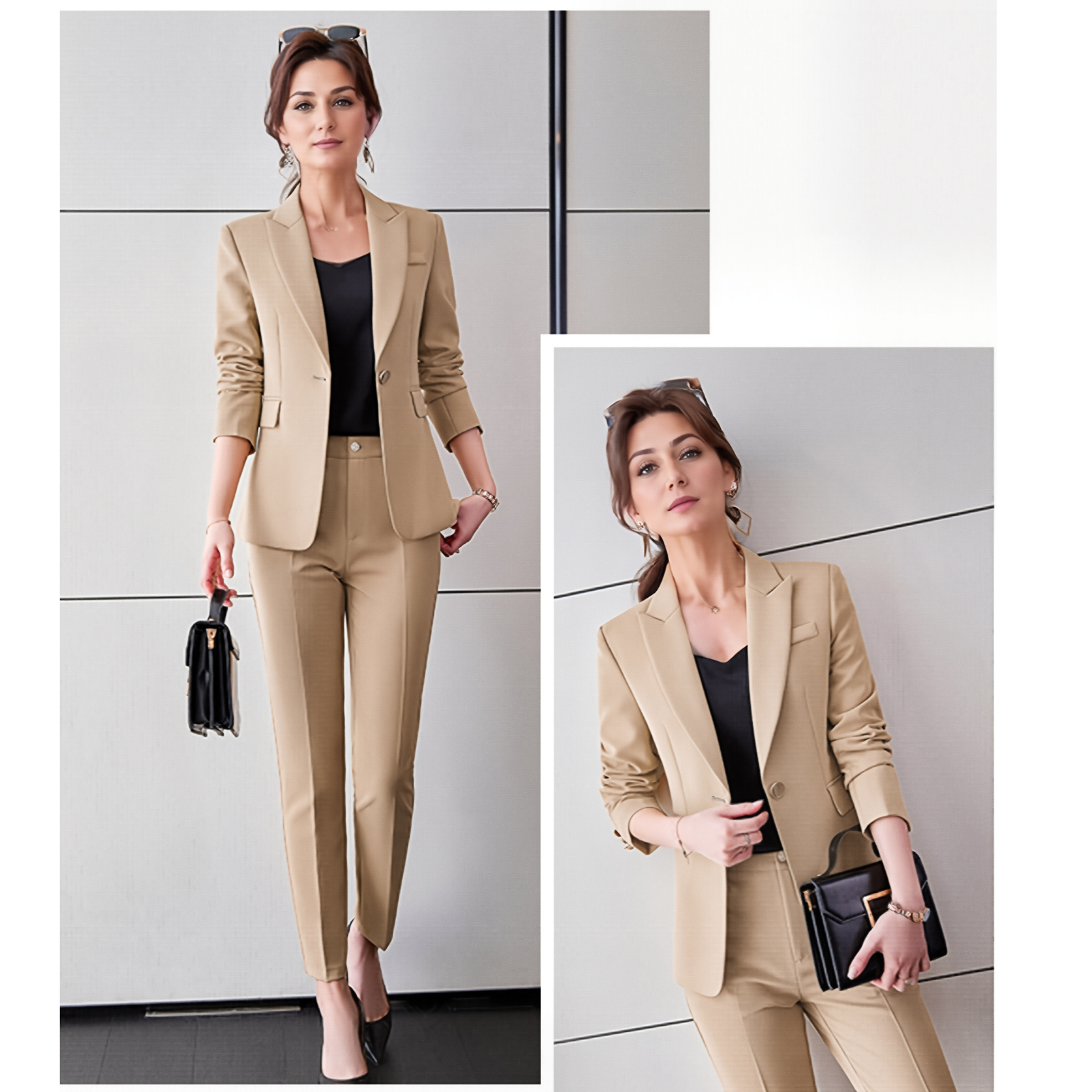 Conjunto Salina – Leveza em Traço Contemporâneo | Conjunto executivo feminino com blazer slim