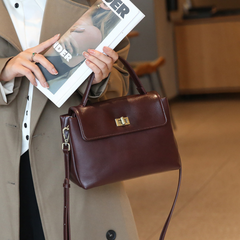 Bolsa Firenze – Bolsa Tiracolo Feminina de Couro Legítimo Vinho