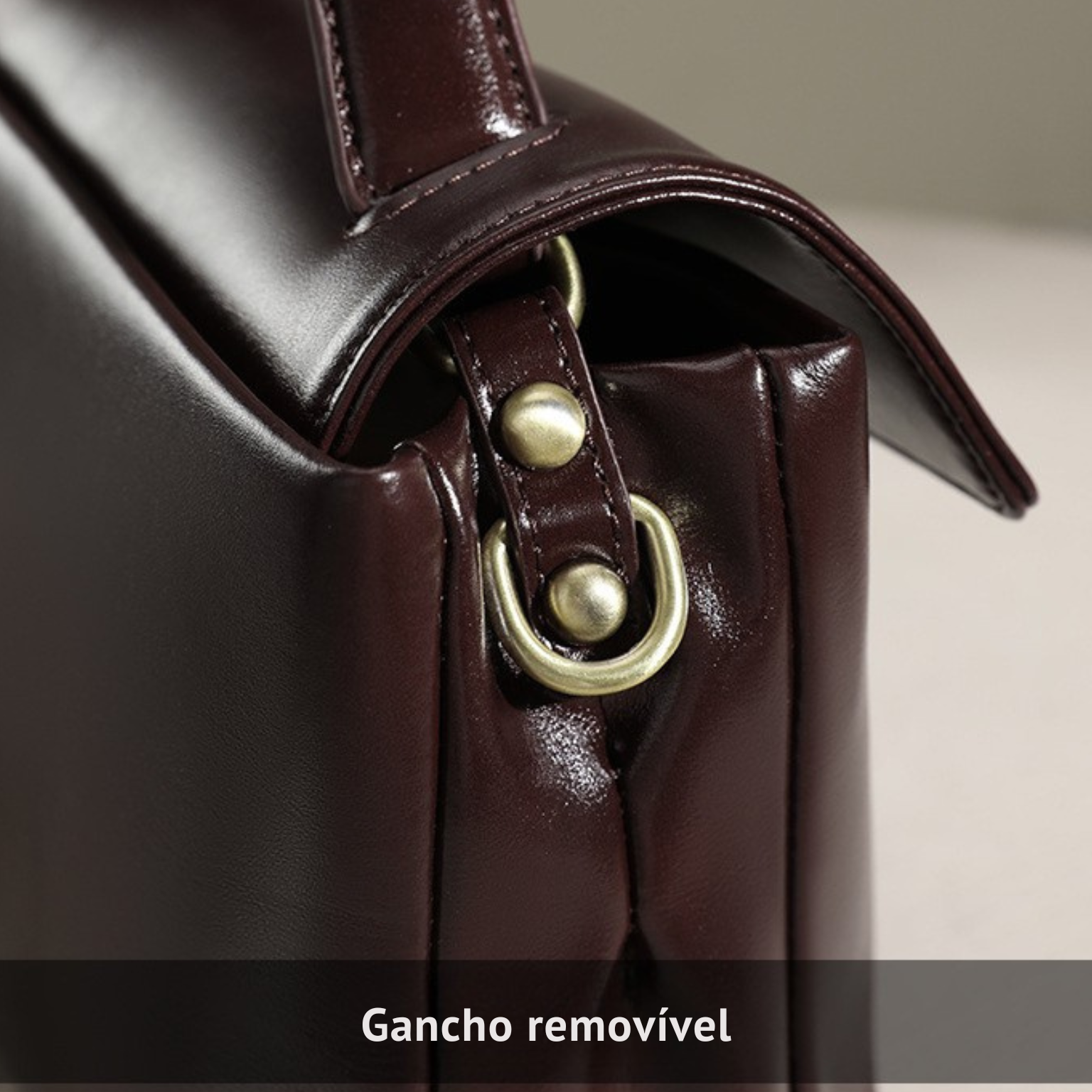 Bolsa Firenze – Bolsa Tiracolo Feminina de Couro Legítimo Vinho