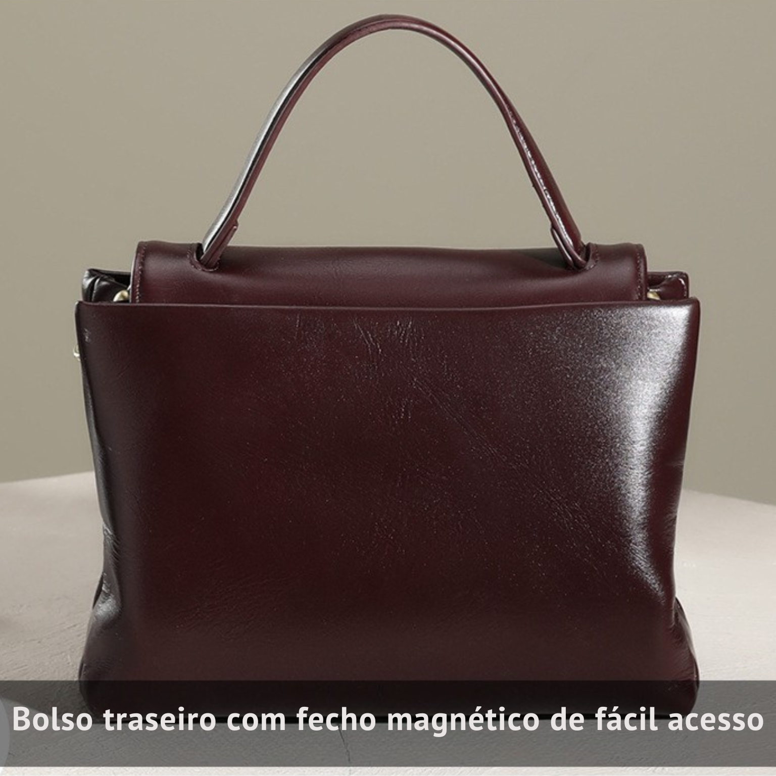 Bolsa Firenze – Bolsa Tiracolo Feminina de Couro Legítimo Vinho