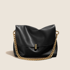 Bolsa Mirabella – Bolsa de couro feminina tiracolo com corrente