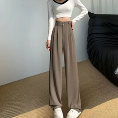 Calça Aria – Calça social feminina ampla de alfaiataria