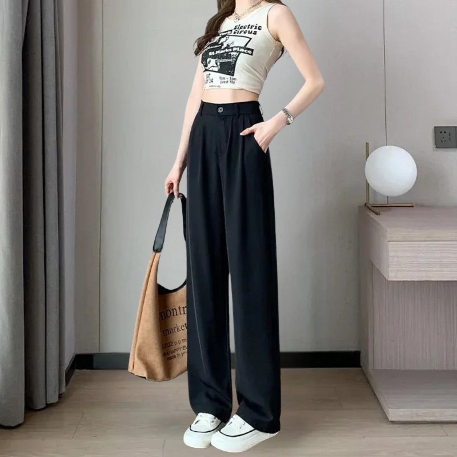 Calça Siena – Calça Social Feminina Reta, Alfaiataria Versátil