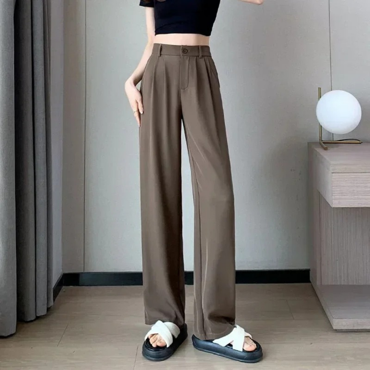 Calça Siena – Calça Social Feminina Reta, Alfaiataria Versátil