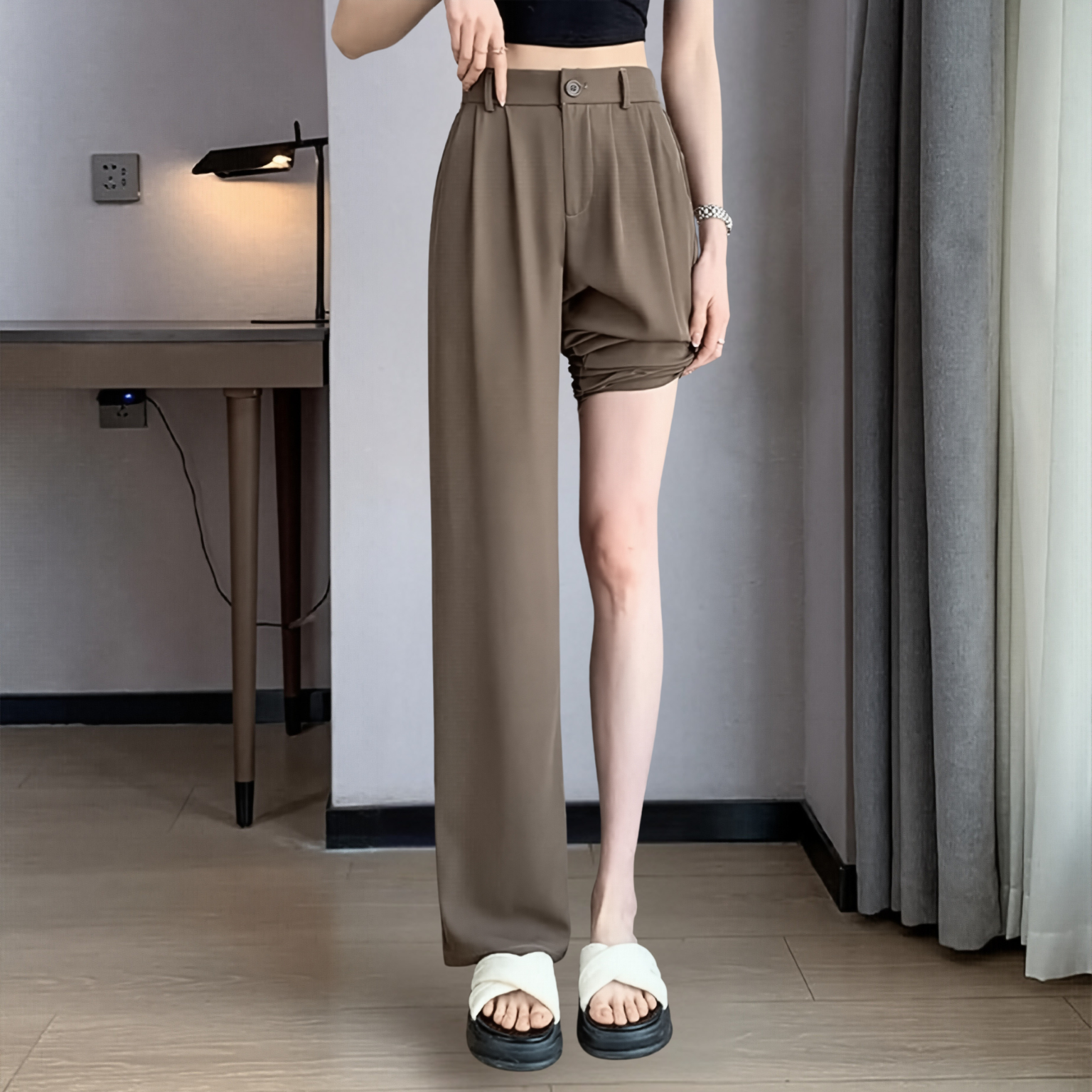 Calça Siena – Calça Social Feminina Reta, Alfaiataria Versátil
