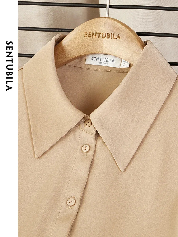 Camisa Social Amélie – Elegância Minimalista em Movimento