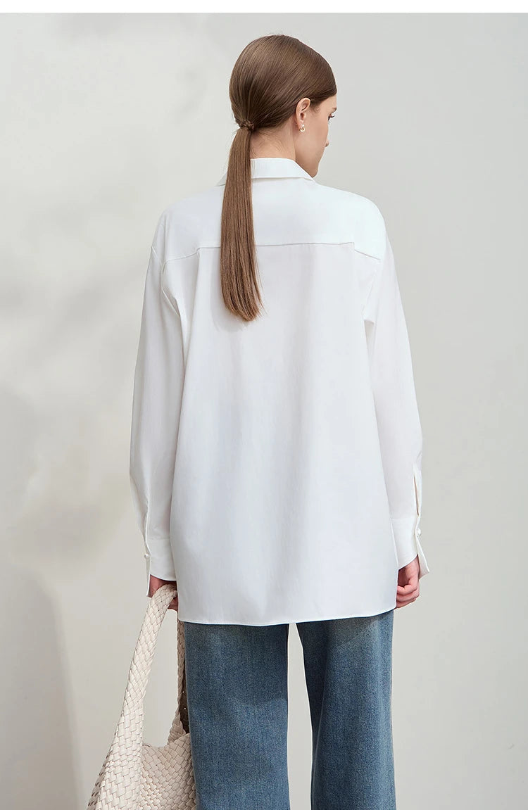 Camisa Capucine – Camisa social feminina com punho de alfaiataria